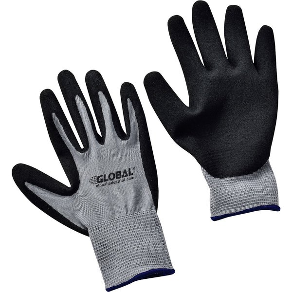 Global Industrial Ultra-Grip Foam Nitrile Coated Gloves, Gray/Black, X-Large 708345XL